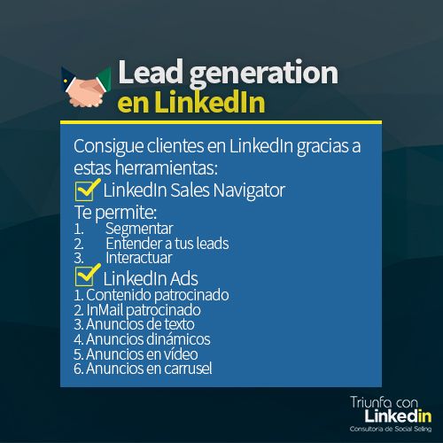 Lead Generation en LinkedIn Infografía