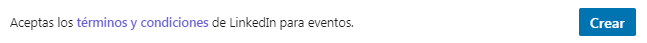 Cómo crear un evento en LinkedIn - Botón crear evento
